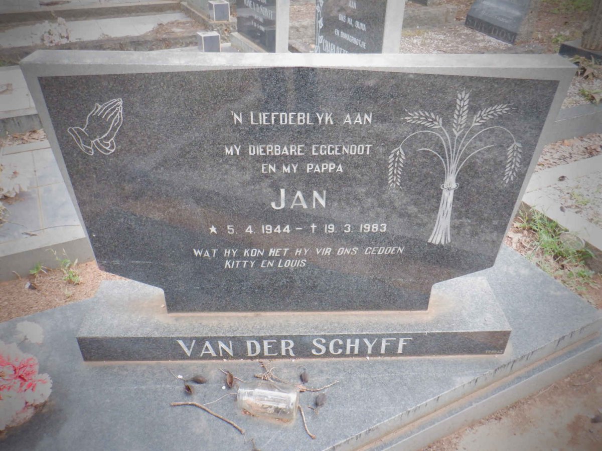 SCHYFF Jan, van der 1944-1983