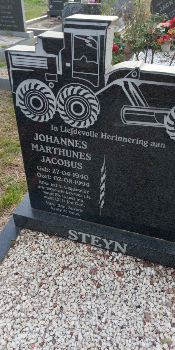 STEYN Johannes Marthunes Jacobus 1940-1994