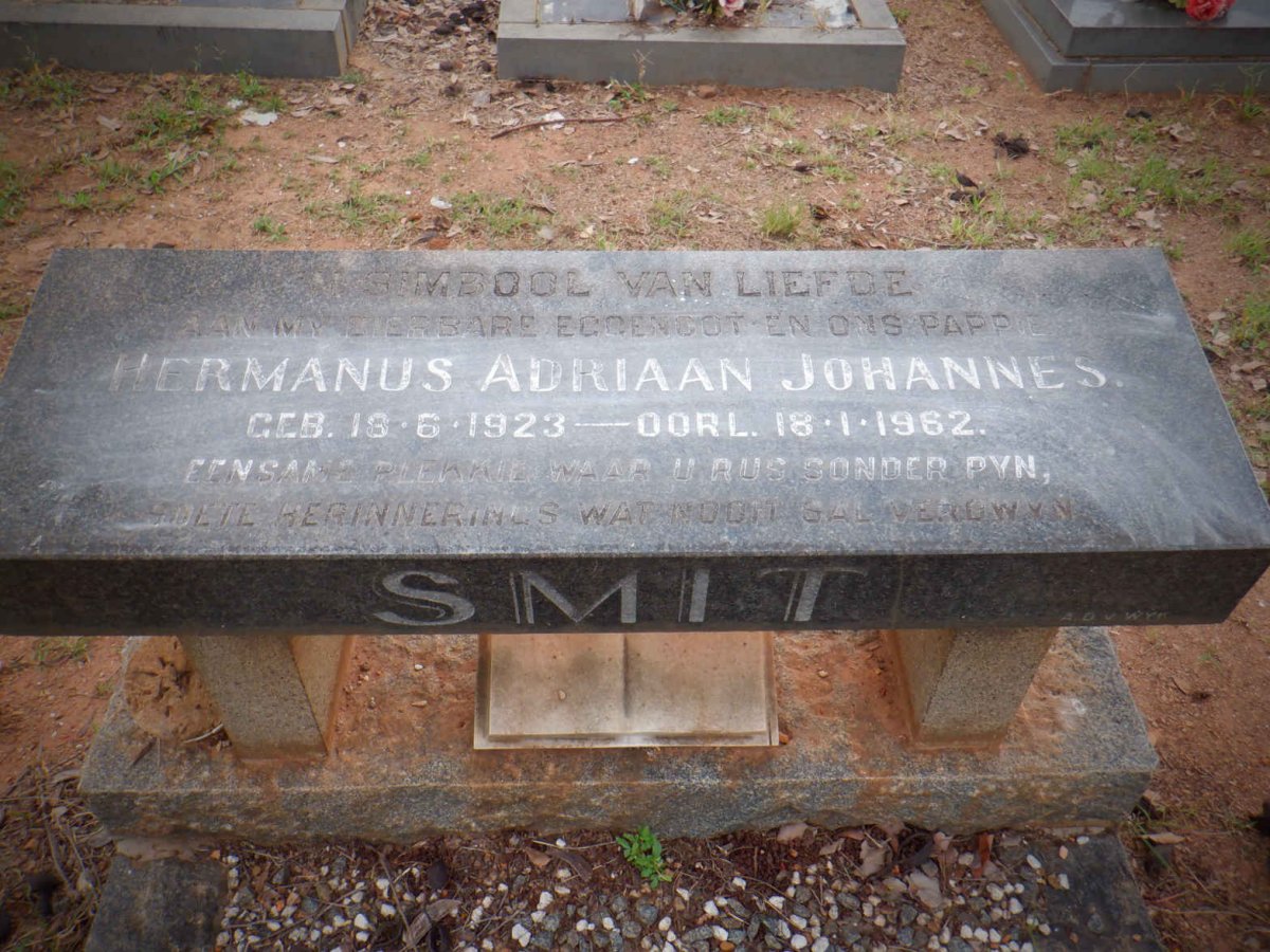 SMIT Hermanus Adriaan Johannes 1923-1962