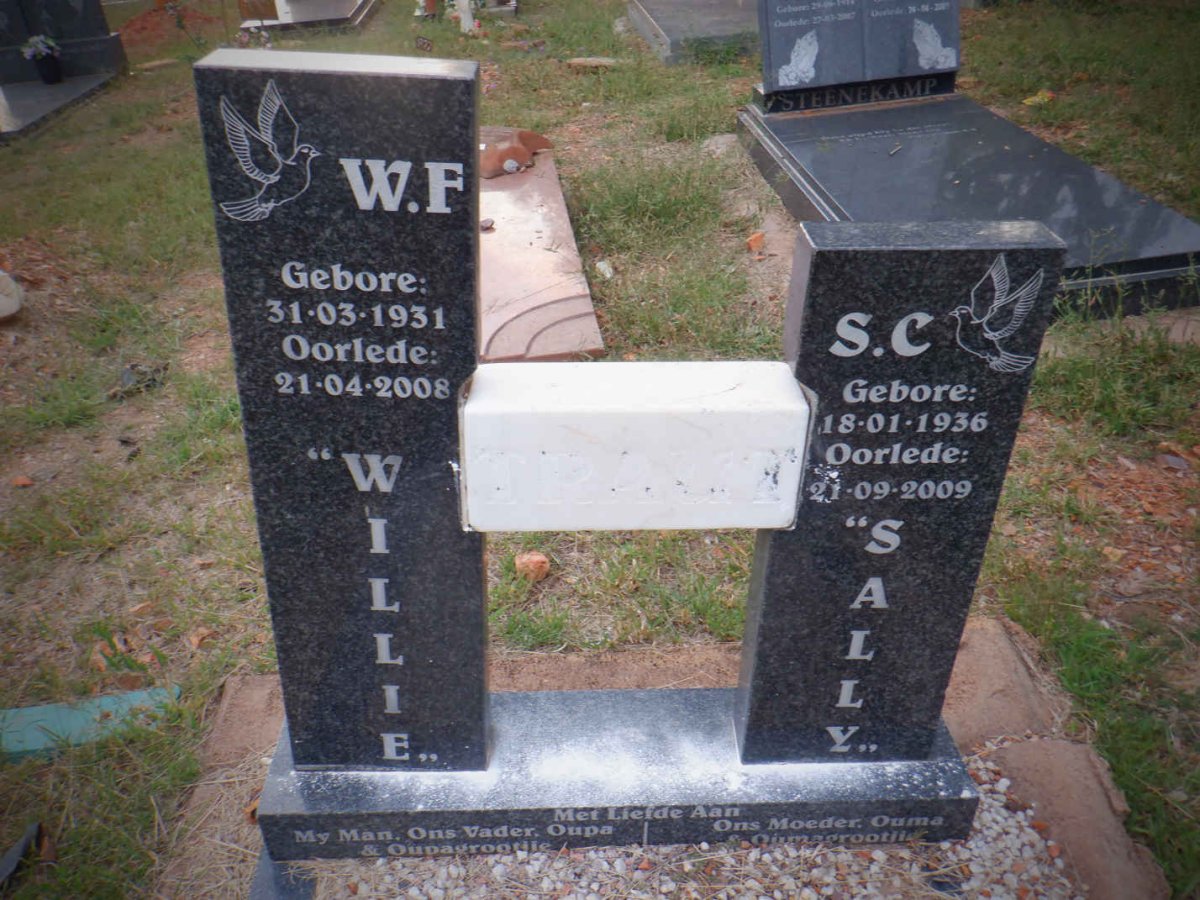 TRAUT W.F. 1931-2008 &amp; S.C. 1936-2009
