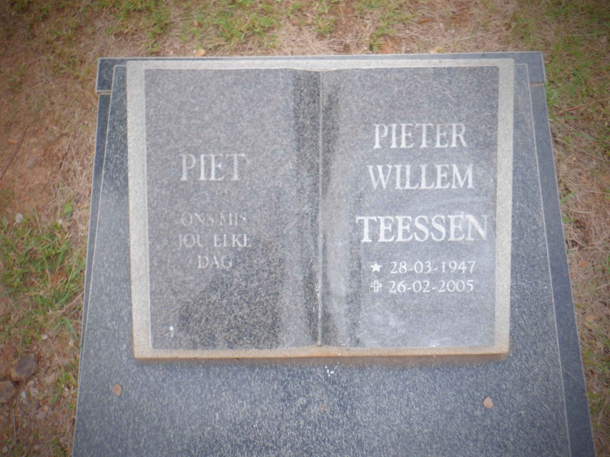 TEESSEN Pieter Willem 1947-2005