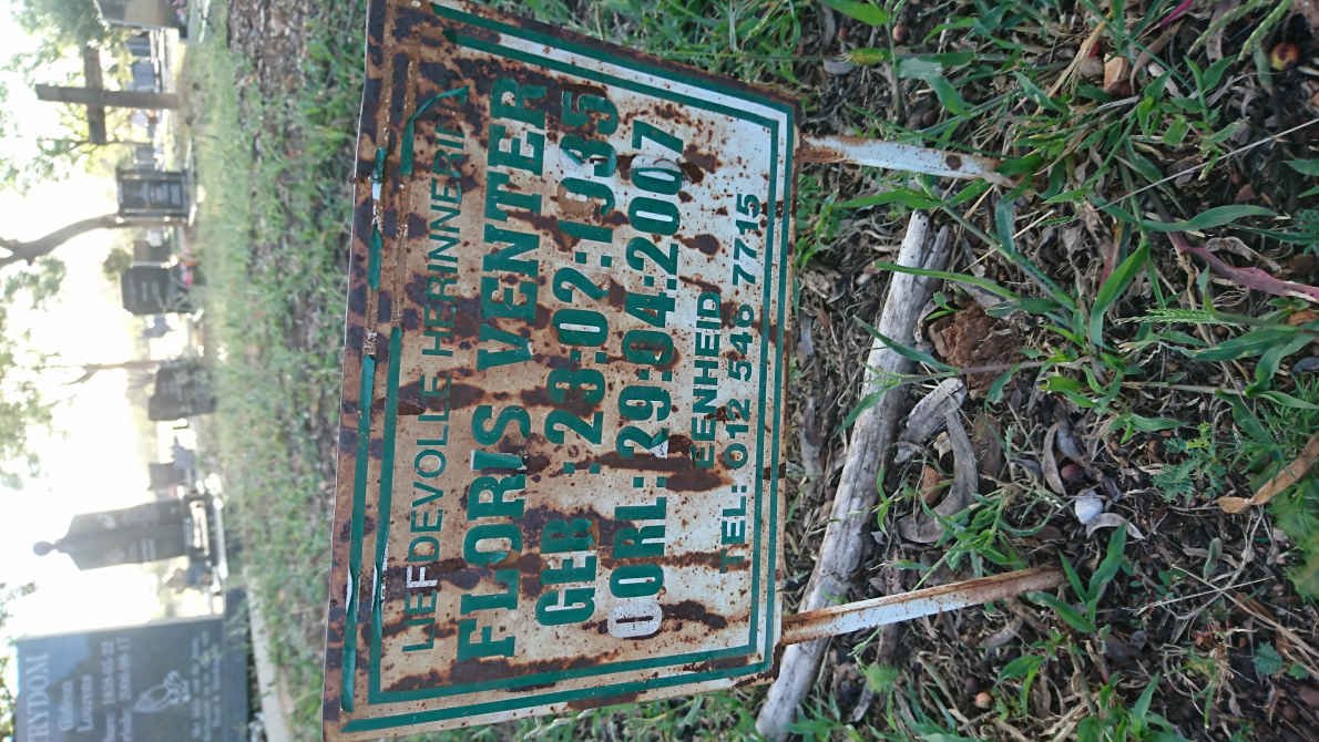 VENTER Floris 1935-2007