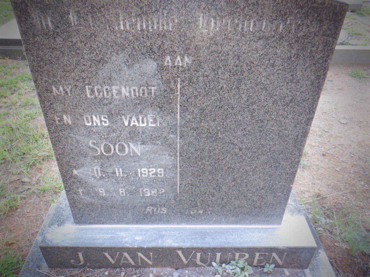 VUUREN Soon, J. van 1929-1982