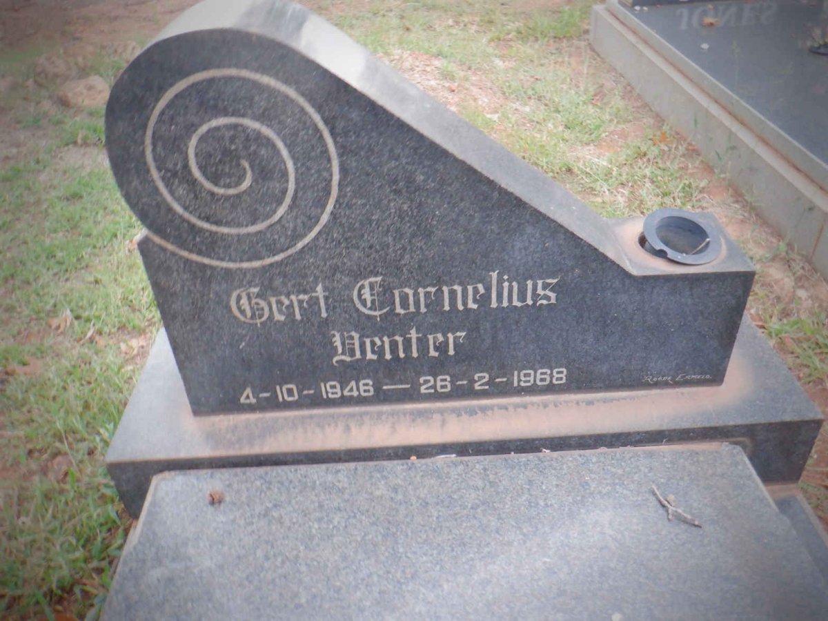 VENTER Gert Cornelius 1946-1968