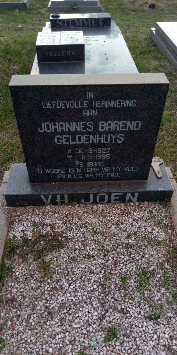 VILJOEN Johannes Barend Geldenhuys 1927-1995