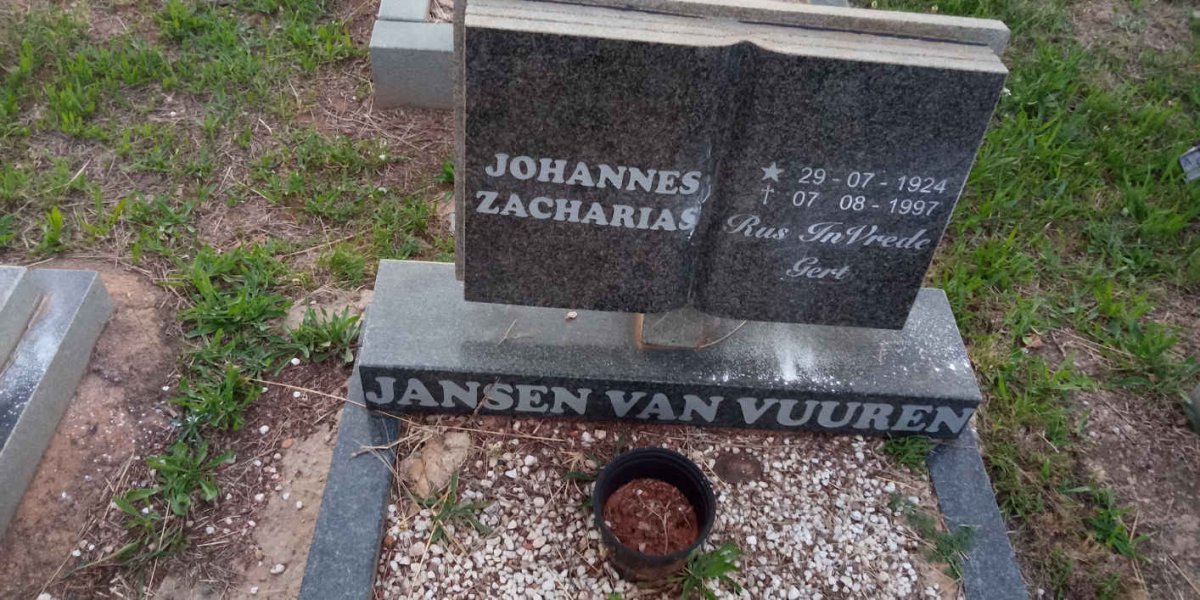 VUUREN Johannes Zacharias, Jansen van 1924-1997