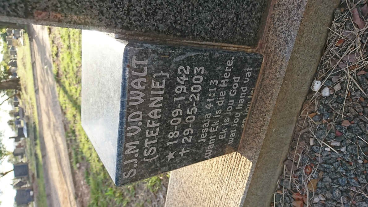 WALT S.J.M., v.d. 1942-2003