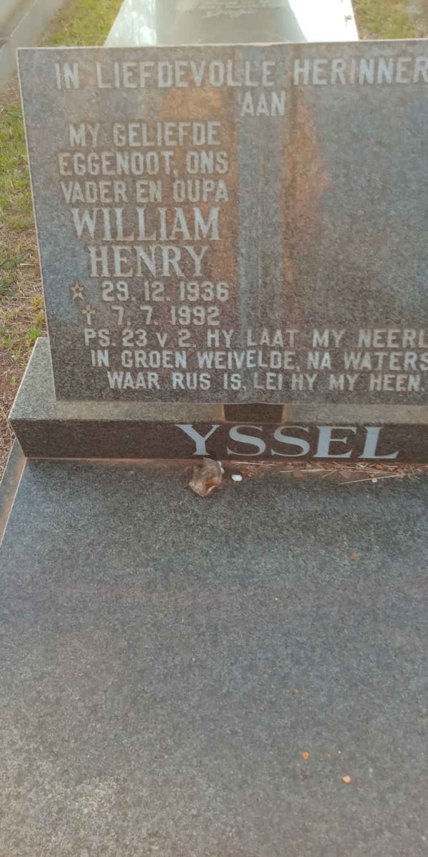 YSSEL William Henry 1936-1992