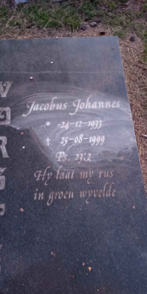 ? Jacobus Johannes 1933-1999