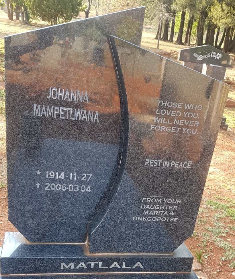 MATLALA Johanna Mampetlwana 1914-2006