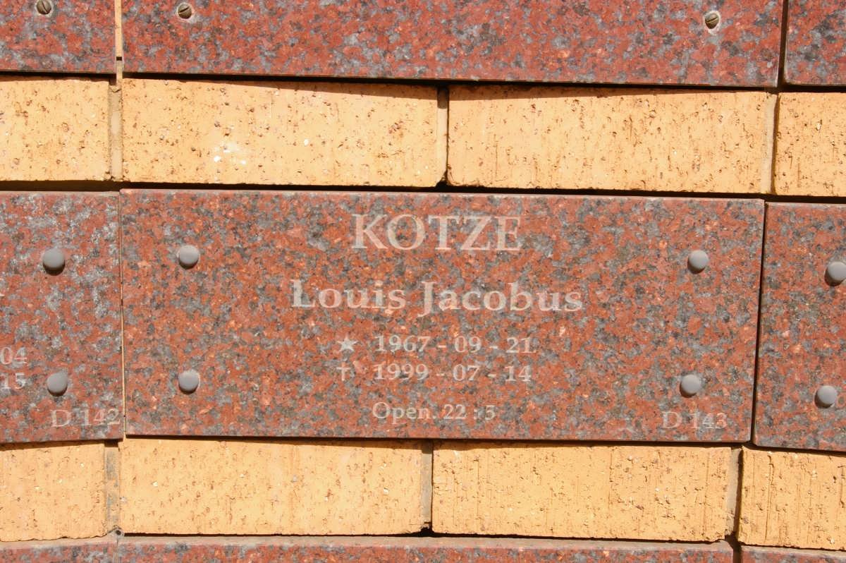 KOTZE Louis Jacobus 1967-1999