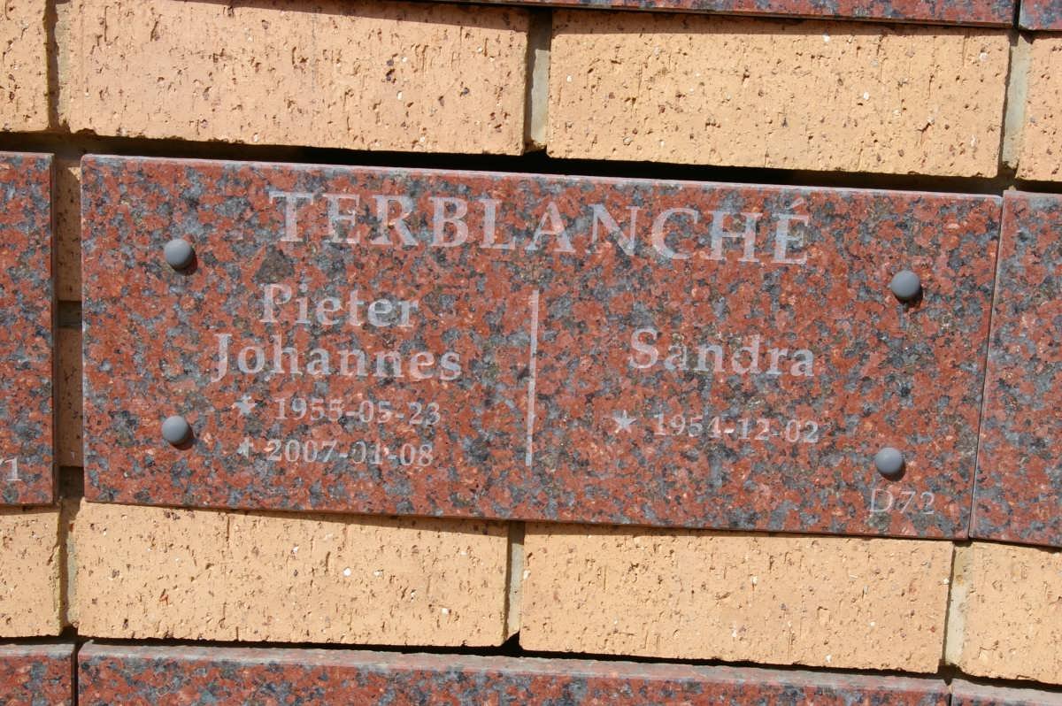 TERBLANCHÉ Pieter Johannes 1955-2007 &amp; Sandra 1954-