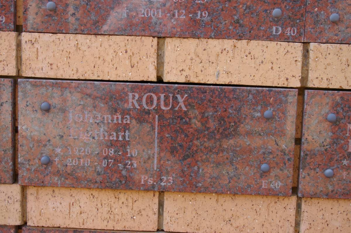 ROUX Johanna Ligthart 1920-2010