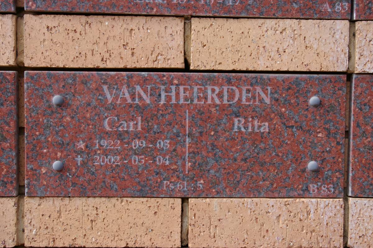 HEERDEN Carl, van 1922-2008 &amp; Rita