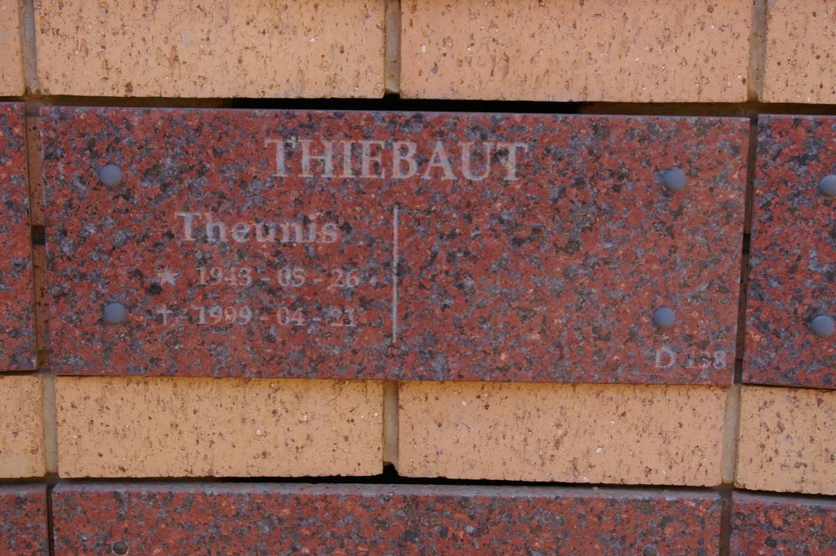 THIEBAUT Theunis 1943-1999