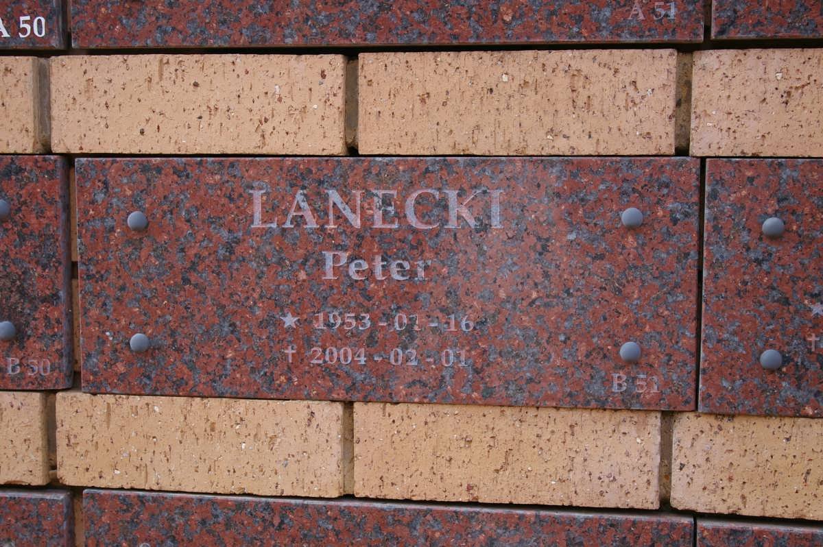 LANECKI Peter 1953-2004
