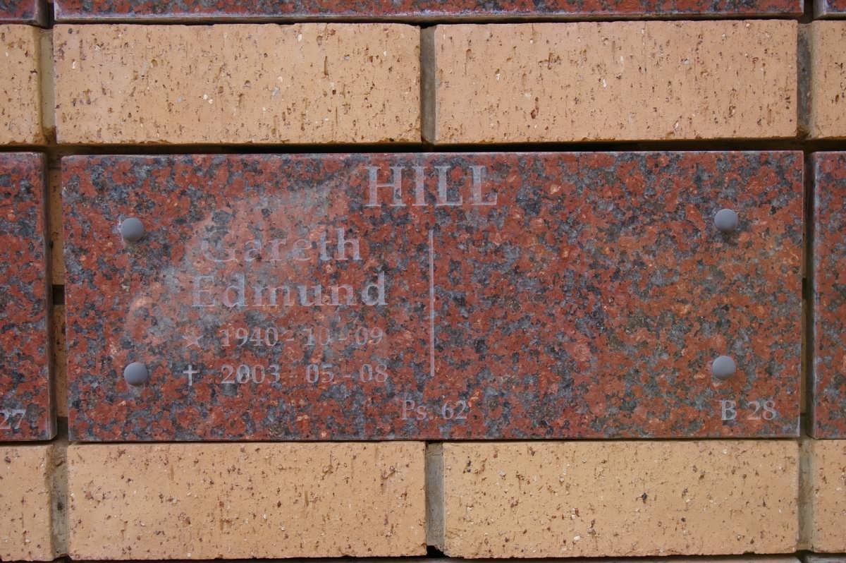 HILL Gareth Edmund 1940-2003