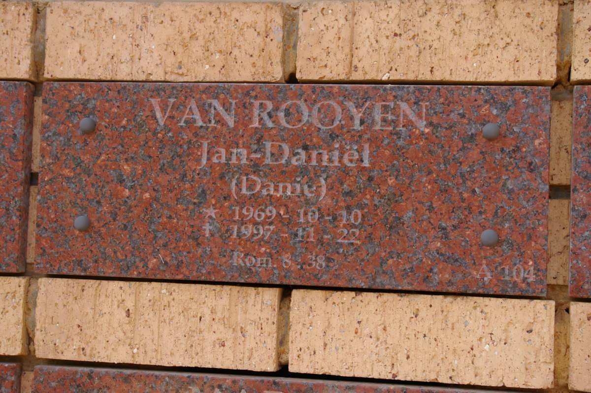 ROOYEN Jan Daniël, van 1969-1997