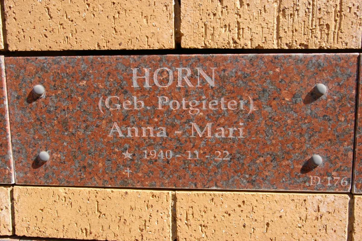 HORN Anna-Mari nee POTGIETER 1940-