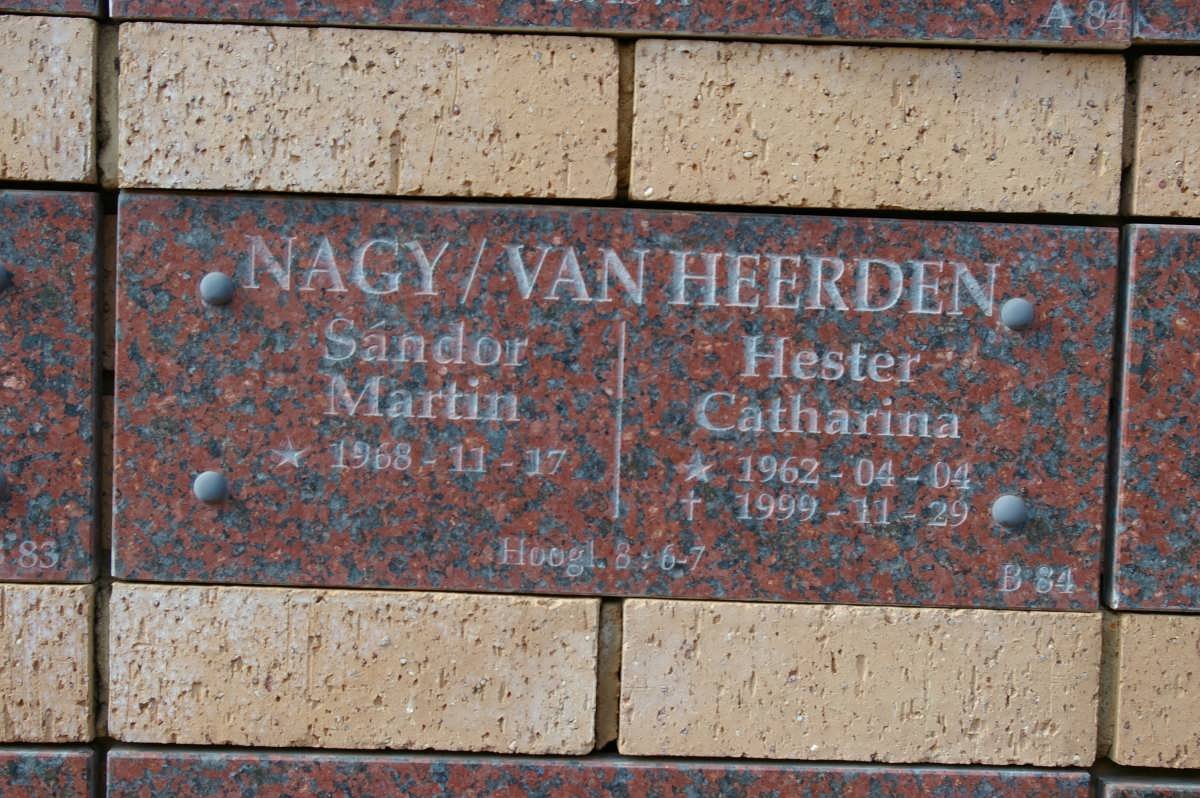 NAGY Sándor Martin 1968- :: VAN HEERDEN Hester Catharina 1962-1999