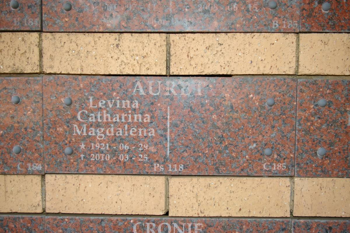 AURET Levina Catharina Magdalena 1921-2010