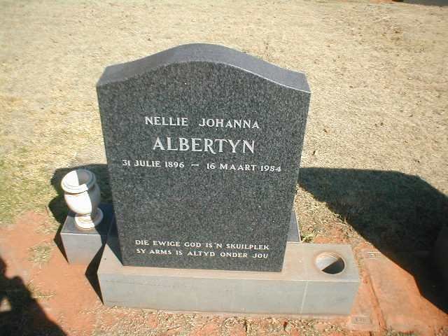 ALBERTYN Nellie Johanna 1896-1984
