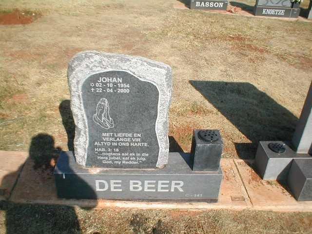 BEER Johan, de 1954-2000