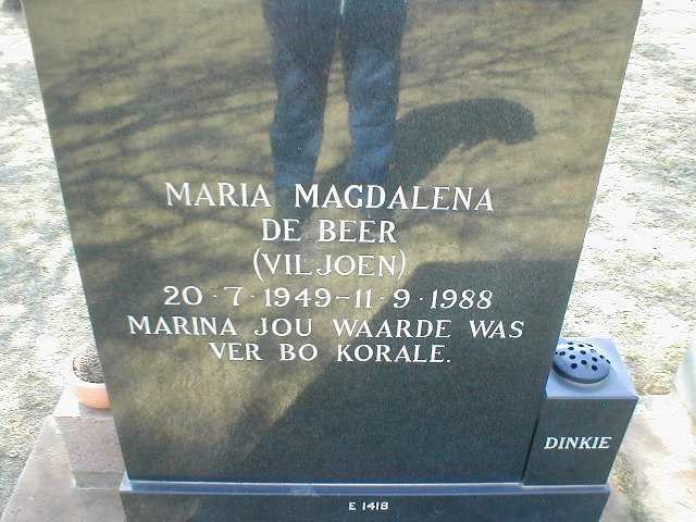 BEER Maria Magdalena, de nee VILJOEN 1949-1988