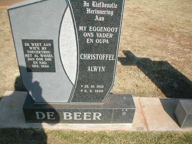 BEER Christoffel Alwyn, de 1935-1999