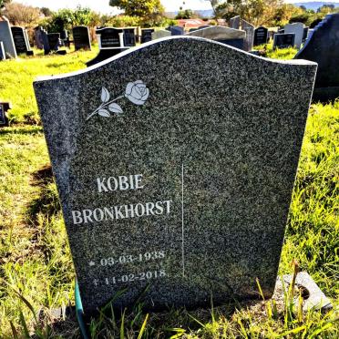 BRONKHORST Kobie 1938-2018