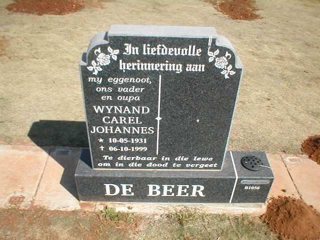 BEER Wynand Carel Johannes, de 1931-1999