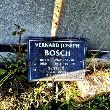 BOSCH Vernard Joseph 1949-2016