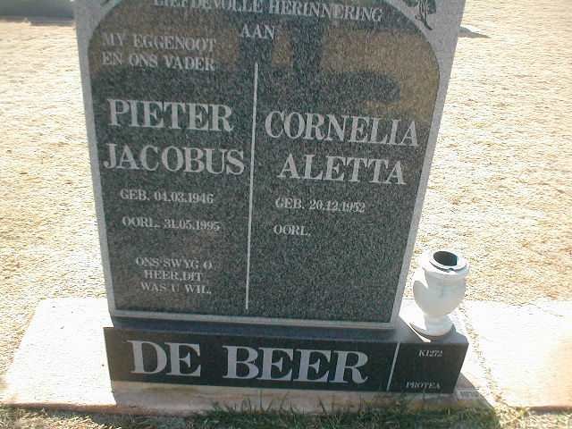 BEER Pieter Jacobus, de 1946-1995 &amp; Cornelia Aletta 1952-