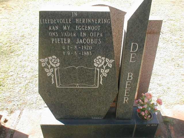 BEER Pieter Jacobus, de 1920-1983