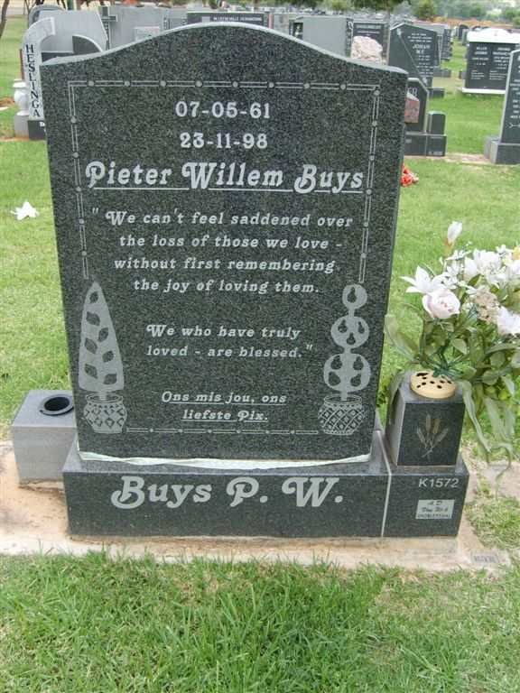 BUYS Pieter Willem 1961-1998