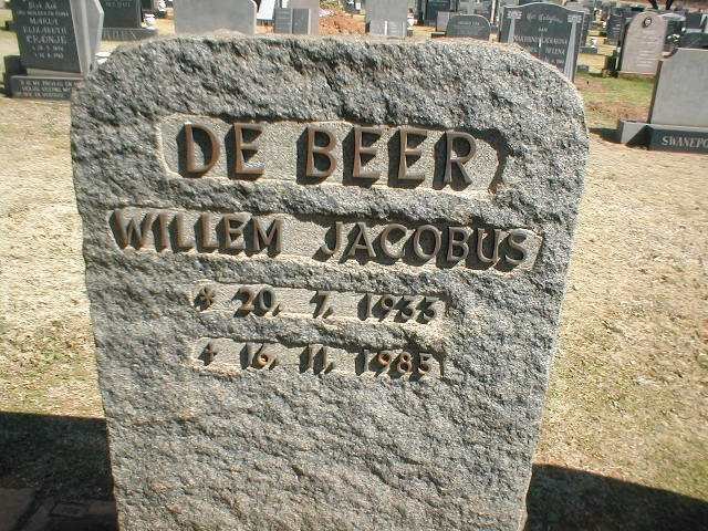 BEER Willem Jacobus, de 1933-1985