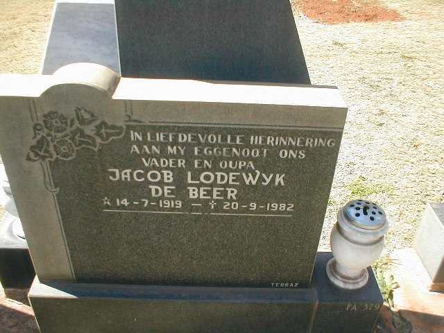 BEER Jacob Lodewyk, de 1919-1982