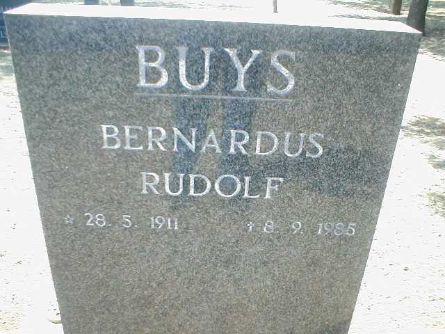 BUYS Bernardus Rudolf 1911-1985