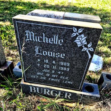 BURGER Michelle Louise 1989-1989