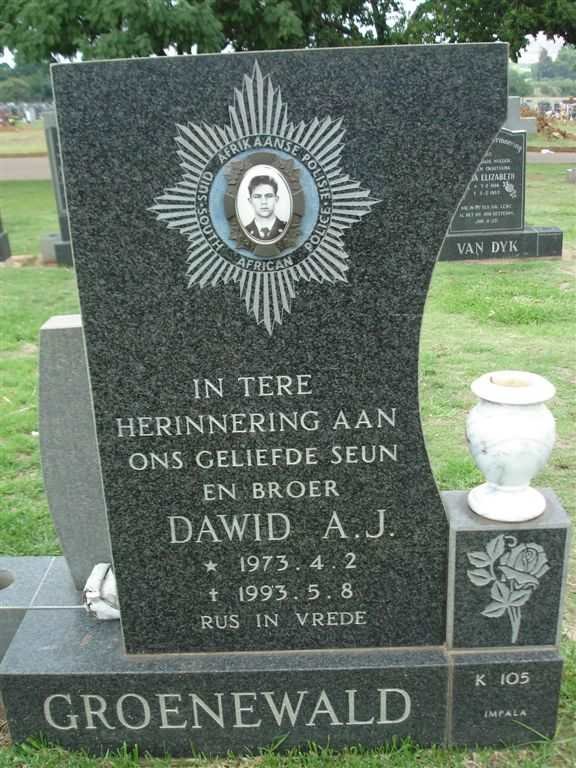 GROENEWALD Dawid A.J. 1973-1993