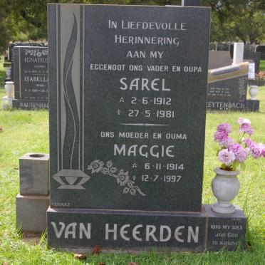 HEERDEN Sarel, van 1912-1981 &amp; Maggie 1914-1997