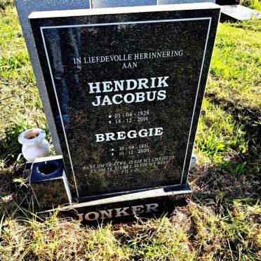 JONKER Hendrik Jacobus 1928-2014 & Breggie 1931-2020