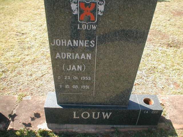 LOUW Johannes Adriaan 1953-1991