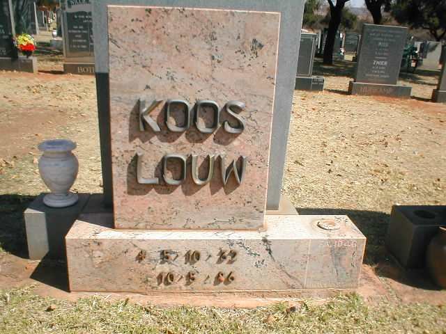LOUW Koos 1932-1986