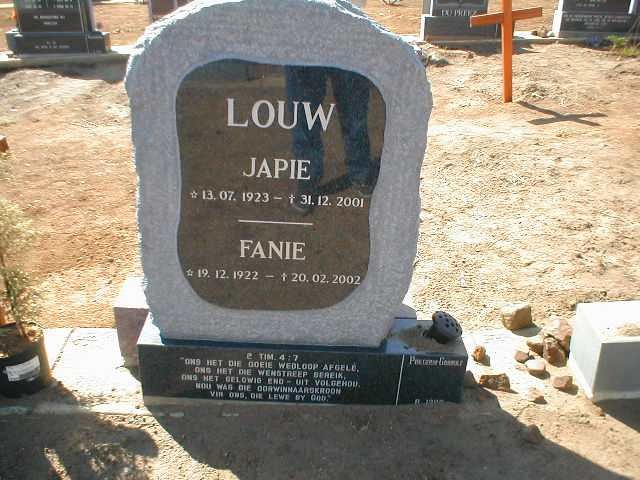 LOUW Japie 1923-2001 :: LOUW Fanie 1922-2002