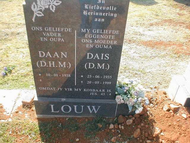 LOUW D.H.M. 1938- &amp; D.M. 1935-1999