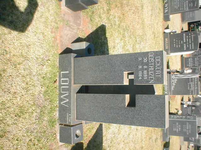 LOUW Ockert Oosthuizen 1899-1984