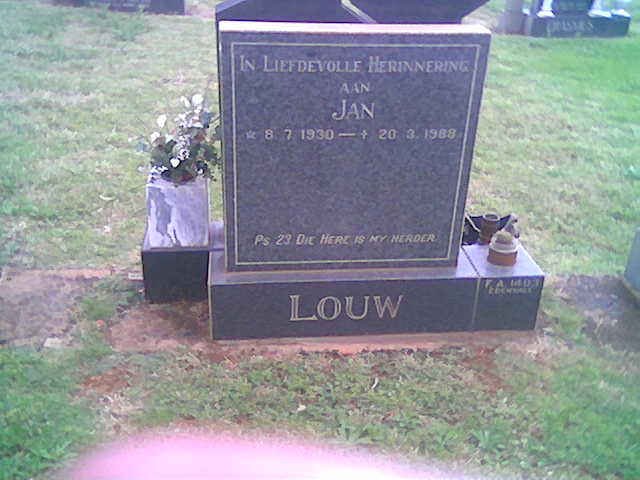 LOUW Jan 1930-1968