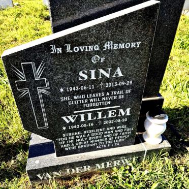 MERWE Willem, van der 1942-2022 & Sina 1943-2015