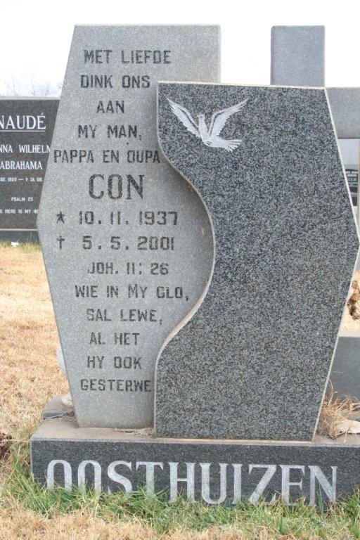 OOSTHUIZEN Con 1937-2001